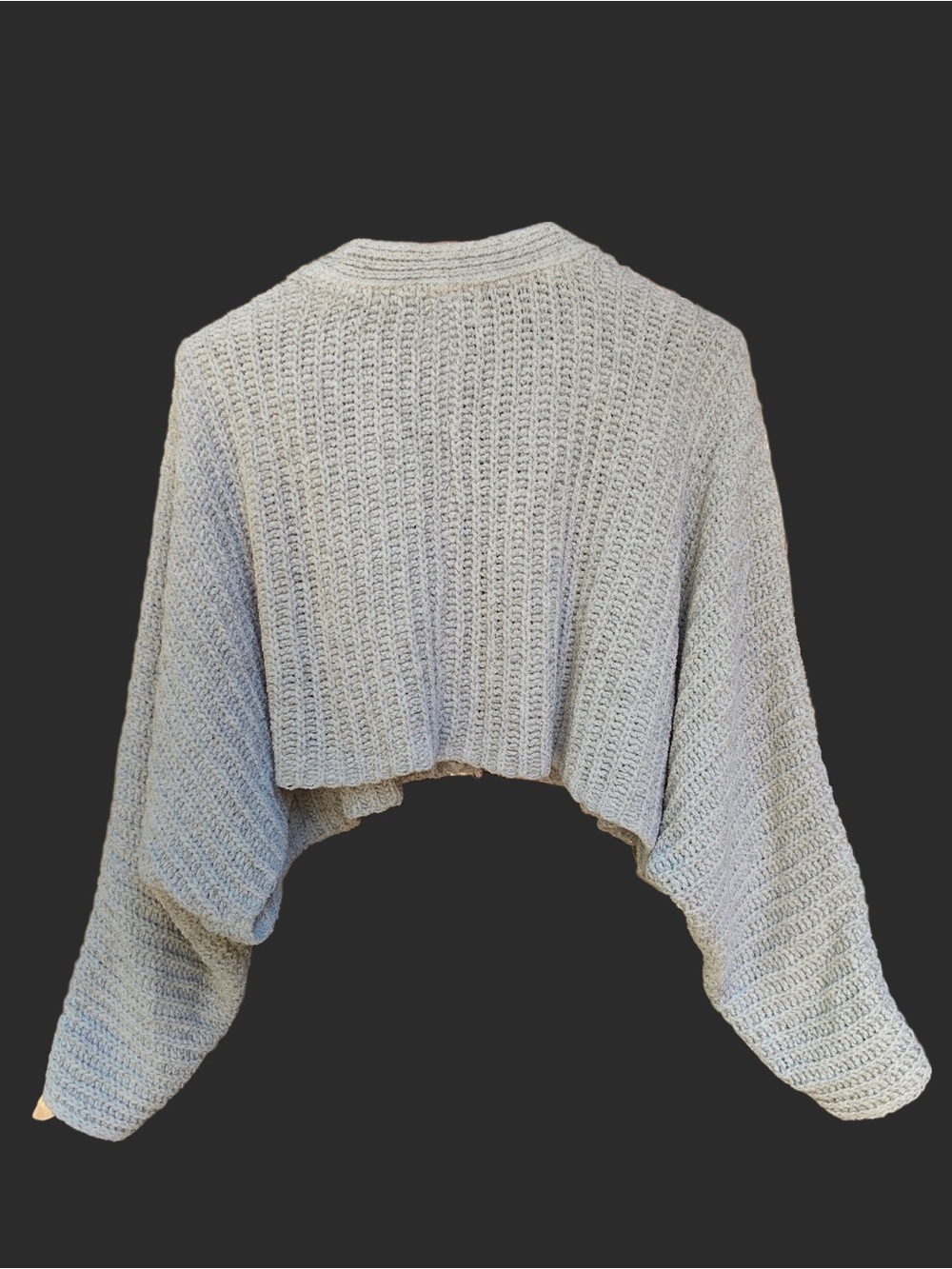 Urban Outfitters Cropped Knit Cardigan Sweater - Small Light Green - Picture 2 of 10